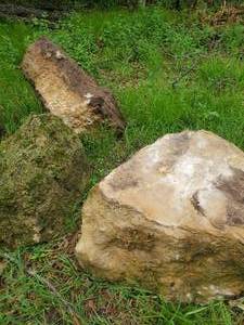 lot 434 image: Three Limestone Boulder