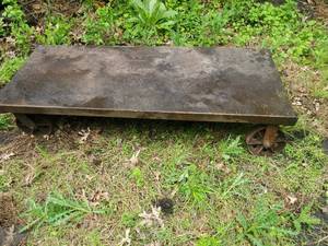 lot 441 image: Vintage Industrial Metal Cart