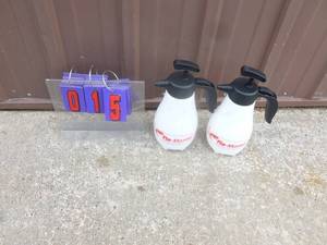 Qty of 2 new garden sprayers. As shown.