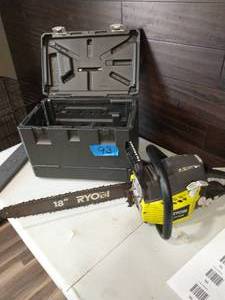 RYOBI 18 in. 38cc 2-Cycle Gas Chainsaw with Heavy Duty Case