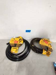 2 DEWALT 516 in. x 40 ft. 3700 PSI Pressure Washer Hose