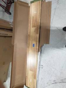 CAP A TREADHaley Oak 94 in. Length x 12-18 in. Deep x 1-1116 in. Height Laminate to Cover Stairs 1 in. Thick