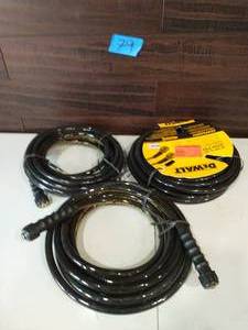 3 DEWALT 516 in. x 40 ft. 3700 PSI Pressure Washer Hose