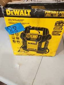 DEWALT 1400 Peak Amp Portable Car Jump Starter with Digital Compressor