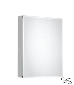 PEGASUS 20 in. x 26 in. Recessed or Surface-Mount Bathroom Medicine Cabinet with Beveled Mirror in Silver