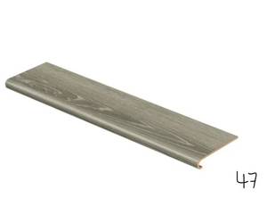 VAP A TREAD Sterling OakGray Birch Wood 47 in. Length x 12-18 in. Deep x 1-1116 in. Height Vinyl Overlay for Stairs 1 in. T