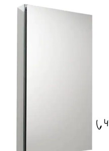 FRESCA 20 in. W x 36 in. H x 5 in. D Frameless Recessed or Surface-Mounted Bathroom Medicine Cabinet