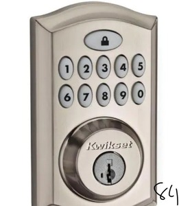 2  SmartCode 913 Satin Nickel Single Cylinder Electronic Deadbolt Featuring SmartKey Security