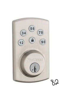 KWICKSETPowerbolt2 Satin Nickel Single Cylinder Electronic Deadbolt Featuring SmartKey Security