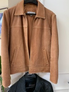 lot 83 image: Two Mens Jackets Suede and Leather