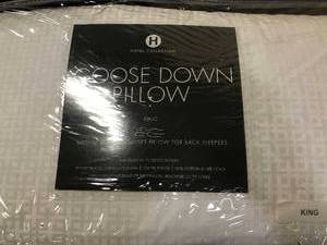 lot 147 image: Hotel Collection European White Goose Down King Pillow(1), NEW