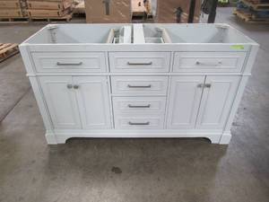lot 401 image: Home Decorators Collection Melpark 60 in. W x 22 in. D Bath Vanity in Dove Grey Melpark 60G