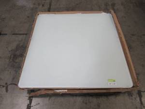 lot 332 image: Light Glass Table Top - 48 in. x 48 in. Square 2768847