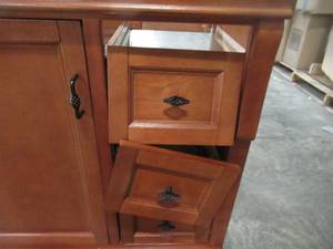 lot 335 image: Foremost Naples 30 in. Vanity Cabinet Only in Warm Cinnamon NACA3021D
