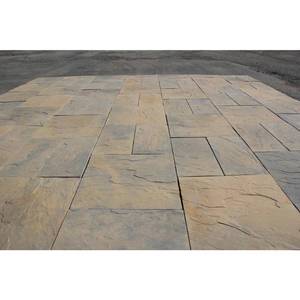 lot 205 image: Nantucket Pavers Patio-on-a-Pallet 10 ft. x 10 ft. Concrete Tan Variegated Basketweave Yorkstone Paver (37 Pieces, 100 sq. ft.), 31034.
