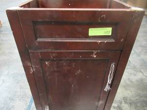 lot 341 image: Home Decorators Collection Arvesen 18 in. W x 12 in. D Vanity in Tobacco Arvesen 18T