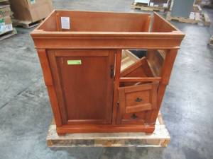 lot 345 image: WHOLESALE MIXED PALLET OF VANITY CABINETS