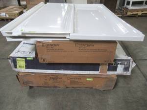 lot 104 image: WHOLESALE MIXED PALLET OF MISCELLANEOUS BATHSHOWER WALLS