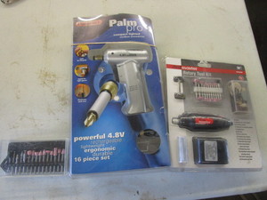 lot 322 image: CORDLESS SCREWDRIVER AND ROTARY TOOL AND ACCESSORIES