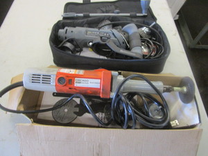 lot 323 image: CUT OUT SAW AND ELECTRIC DIE GRINDER