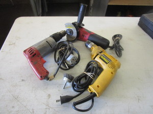 lot 343 image: ASSORTED ELECTRIC HAND TOOLS