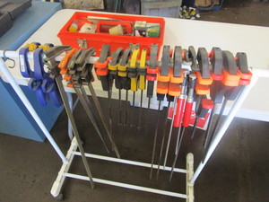lot 357 image: CLAMPS AND WOODWORKING ITEMS