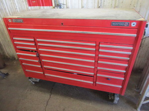 lot 397 image: MATCO EXCELLERATOR 3 BAY TOOL CHEST ON WHEELS WITH CONTENTS