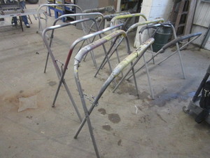 lot 478 image: AUTO BODY PAINT SHOP DRYING RACKS