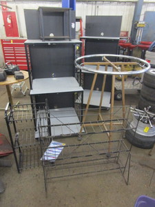 lot 484 image: ASSORTED DISPLAY RACKS