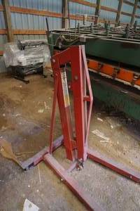 lot 37 image: Ancan Model CEH 41 4000 lb Heavy Duty Engine Hoist Mobile Crane