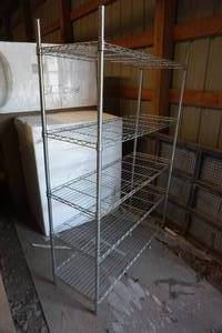 lot 72 image: Metal  Adjustable Shelving Unit