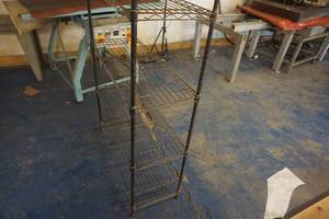 lot 73 image: Metal Adjustable Shelving Unit