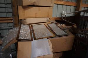 lot 105 image: Pallet of Decorative Sheet Metal Wall Art