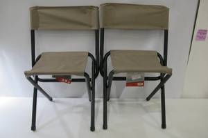 lot 543 image: 2-Pack Coleman Woodsman II Portable Camping Outdoor Chairs
