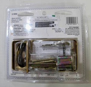 lot 571 image: Prime-Line Single Cylinder Rim Deadlatch, Diecast, Brass