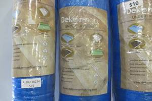 lot 575 image: 3-Pack Dekorman Carpet Flooring Underlayment