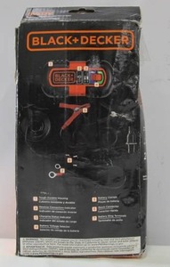 lot 587 image: Black  Decker 1.2 Amp Portable Car Battery ChargerMaintainer