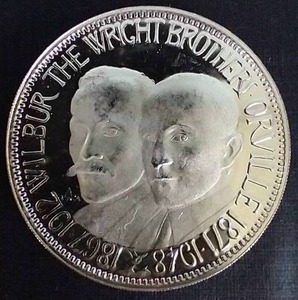 Wright Brothers Silver Round