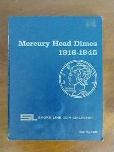 Mercury Dime Folder With 31 Dimes