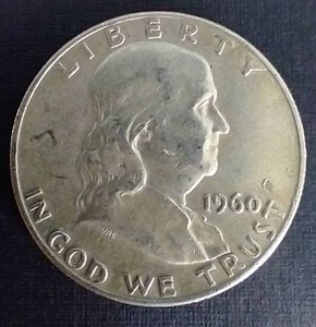 1960-D 90% Silver Franklin Half Dollar