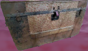 lot 22 image: vintage travel trunk