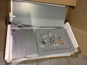 lot 7 image: Madison 23.63 in. W 2-Door Floor Cabinet in Gray (customer return) (see pictures) 