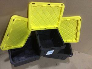 lot 9 image: 5 Gal. Heavy Duty Storage Bin by HDX (customer return) (see pictures)  