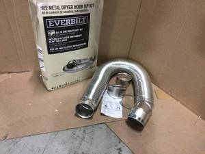 lot 25 image: Everbilt 4 in. x 8 ft. All Metal Dryer Vent Hook-Up Kit (customer return) (see pictures) 