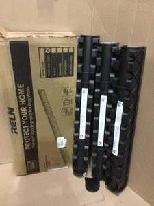 lot 31 image: Storm Drain Series 5 in. W x 5.25 in. D x 39.4 in. L Channel Drain Kit with Portland Grey Grate (3-Pack) by RELN (customer return) (see pictures) 