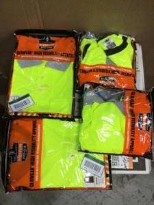 lot 62 image: 3XL Hi Vis Lime Black Front T-Shirt by Ergodyne (customer return) (see pictures) 