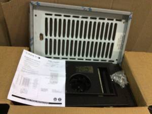lot 66 image: RBF Series 1000-Watt 120-Volt Electric Fan-Forced In-Wall Bath Heater Chrome by Cadet (customer return) (see pictures) 