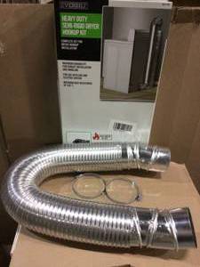lot 71 image: 4 in. x 8 ft. All Metal Dryer Vent Hook-Up Kit by Everbilt (customer return) (see pictures) 