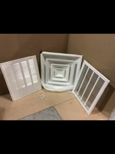lot 88 image: Venti Air 16 in. x 20 in. Steel Return Air 1 in. Filter Grille, White Grille - SWSAG1620F (customer return) (see pictures) 