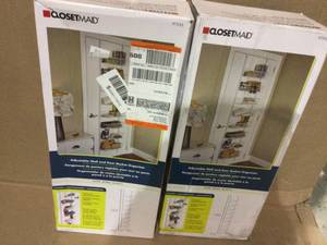 lot 94 image: ClosetMaid Over-The-Door Basket Organizer, White (customer return) (see pictures) 